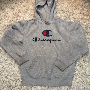 Champion Kids Gray Logo Hoodie
